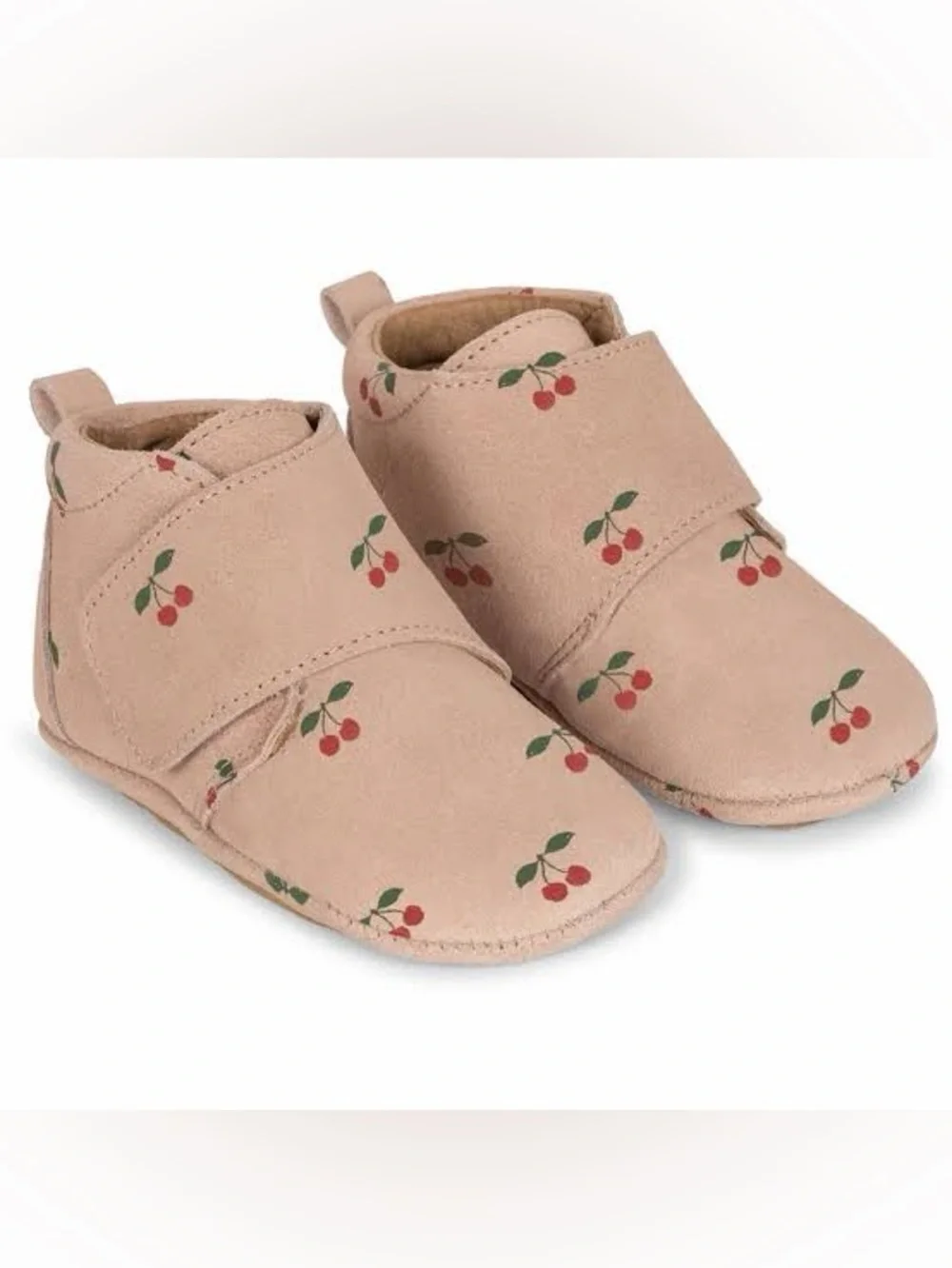 NIB Konges Sløjd Mamour Suede Booties Cherry Print Euro 26, US 9